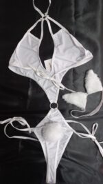 Mini Fantasia Coelhinha Sexy Body - Imagem 2