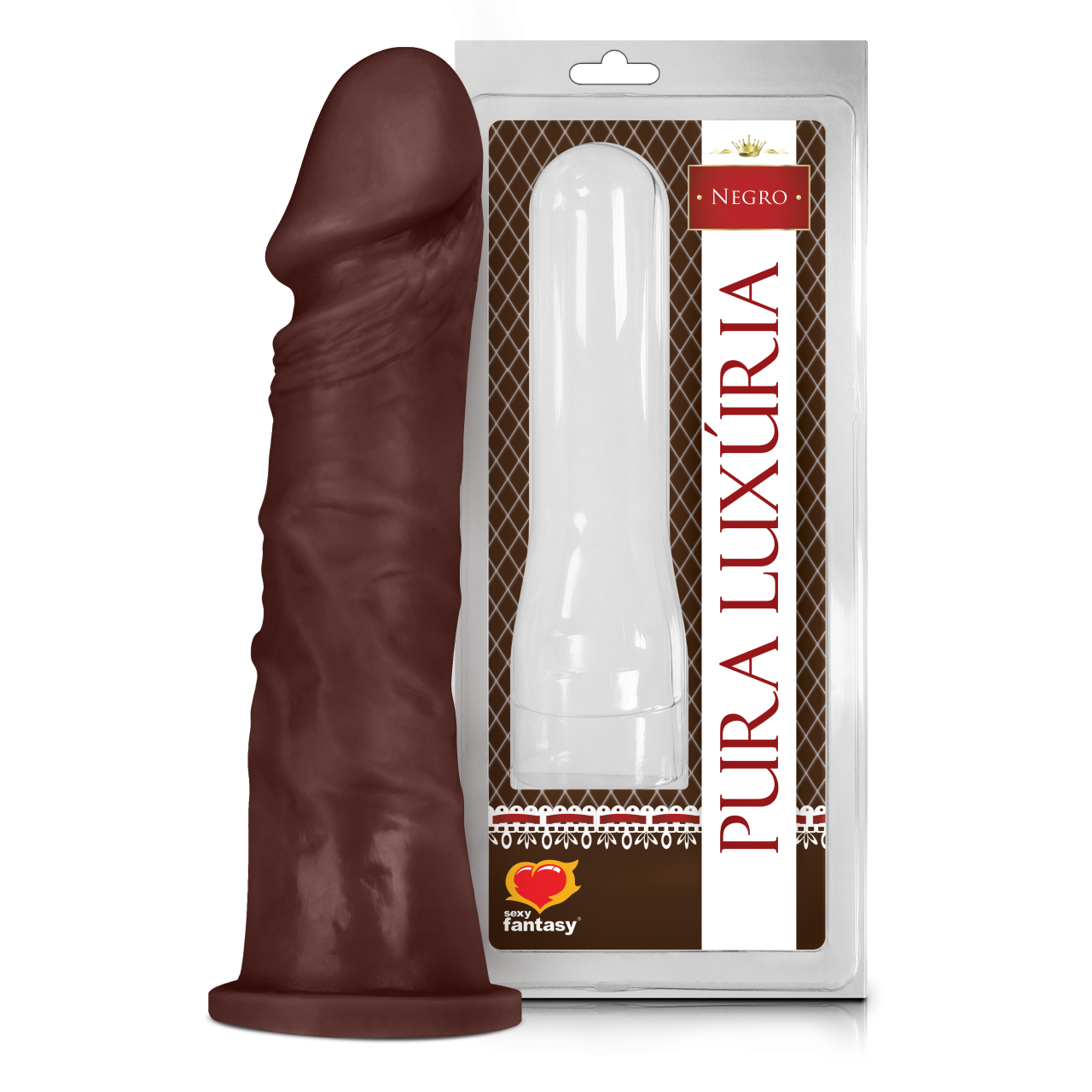 37fa9c38ae197fd165ed4dfe68ae32fa.png Protese Realística 18,5cm x 4,2cm - Marrom - Imagem 1