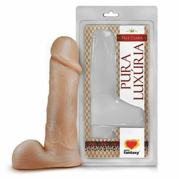 Prótese Realística Sem Vibro Com Escroto 18cm x 4cm