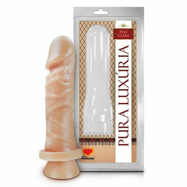 Prótese Realística com Ventosa sem Vibro 15,3cm x 4cm