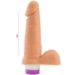 Prótese Maciça com escroto e vibrador 16cm x 3,5cm - Imagem 2