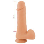 Prótese Realística com Ventosa e Escroto 18cm x 4,4cm - Imagem 2